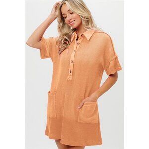 BiBi‎ Dip Dye Mineral Washed Knit Dress